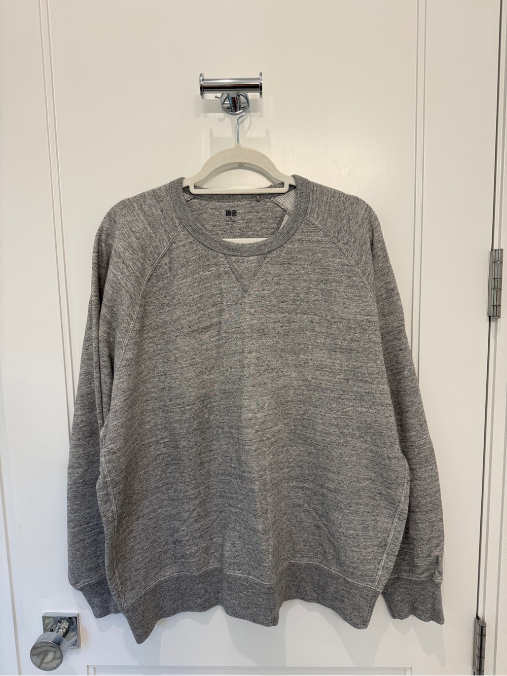 Men’s Uniqlo Gray 100% Cotton Crewneck Sweatshirt XL